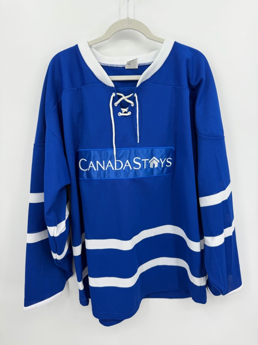 AK Athletic knit Canada stays hockey Jersey blue shepherd men’s sz XL